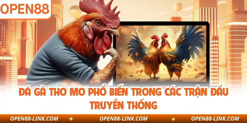 Đá gà tho mo phổ biến trong các trận đấu truyền thống